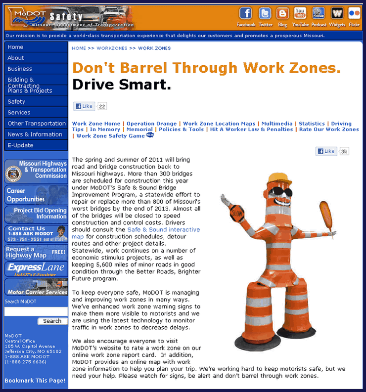 Work Zones Safety Tips