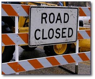 road closed